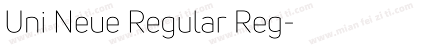 Uni Neue Regular Reg字体转换